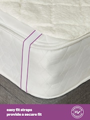 Silentnight Cream Machine Washable Teddy Fleece Electric Blanket - Image 5 of 9