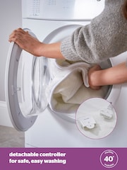 Silentnight Cream Machine Washable Teddy Fleece Electric Blanket - Image 7 of 9
