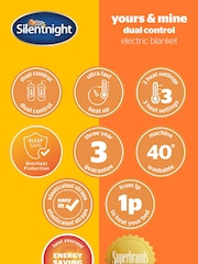 Silentnight Cream Yours & Mine Dual Control Electric Blanket - Image 9 of 9