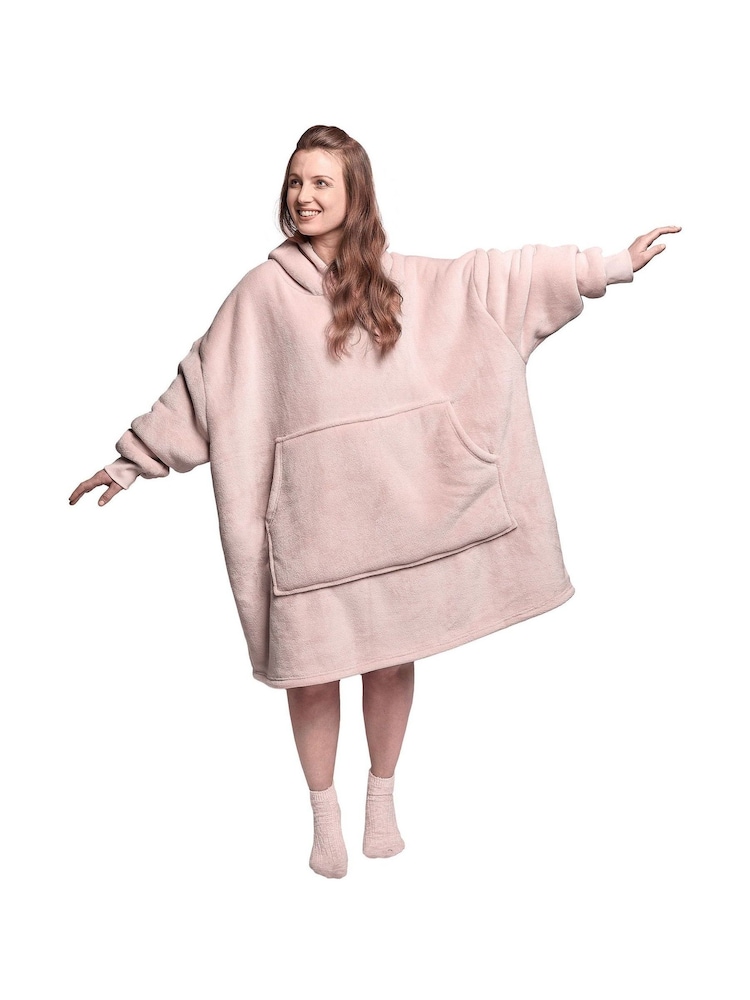Silentnight Snugsie Oversized Sherpa Reversible Hoodie - Image 2 of 4 Silentnight Snugsie Oversized Sherpa Reversible Hoodie - Image 2 of 4