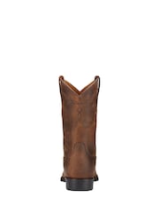 Ariat Brown Heritage Roper Western Boots - Image 3 of 4