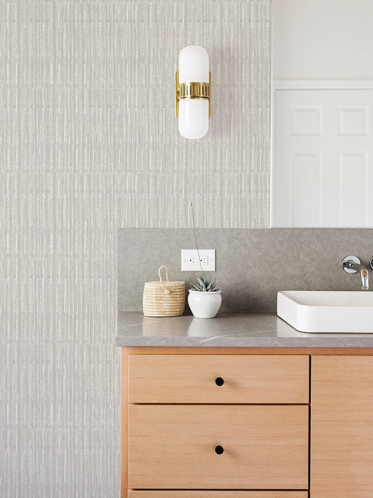 Scott Living Grey Brixton Wallpaper - Image 1 of 2