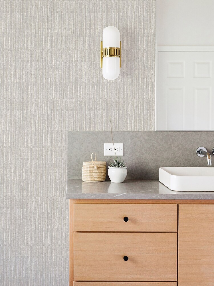 Scott Living Grey Brixton Wallpaper - Image 1 of 2 Scott Living Grey Brixton Wallpaper - Image 1 of 2
