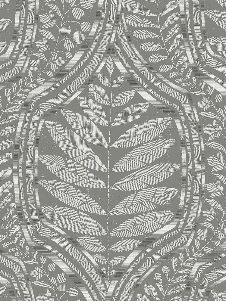 Scott Living Dark Grey Juno Wallpaper - Image 2 of 2
