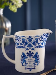Spode Blue King's Coronation Cream Jug - Image 1 of 4