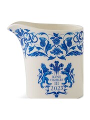 Spode Blue King's Coronation Cream Jug - Image 3 of 4