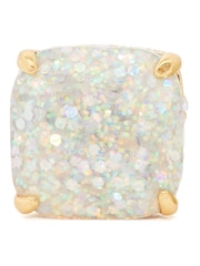 Kate Spade New York Gold Tone Crystal Square Stud Earrings - Image 3 of 3