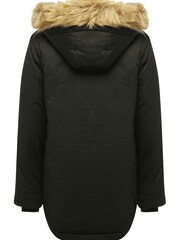 Kylie Black Teen Parka Coat - Image 4 of 5