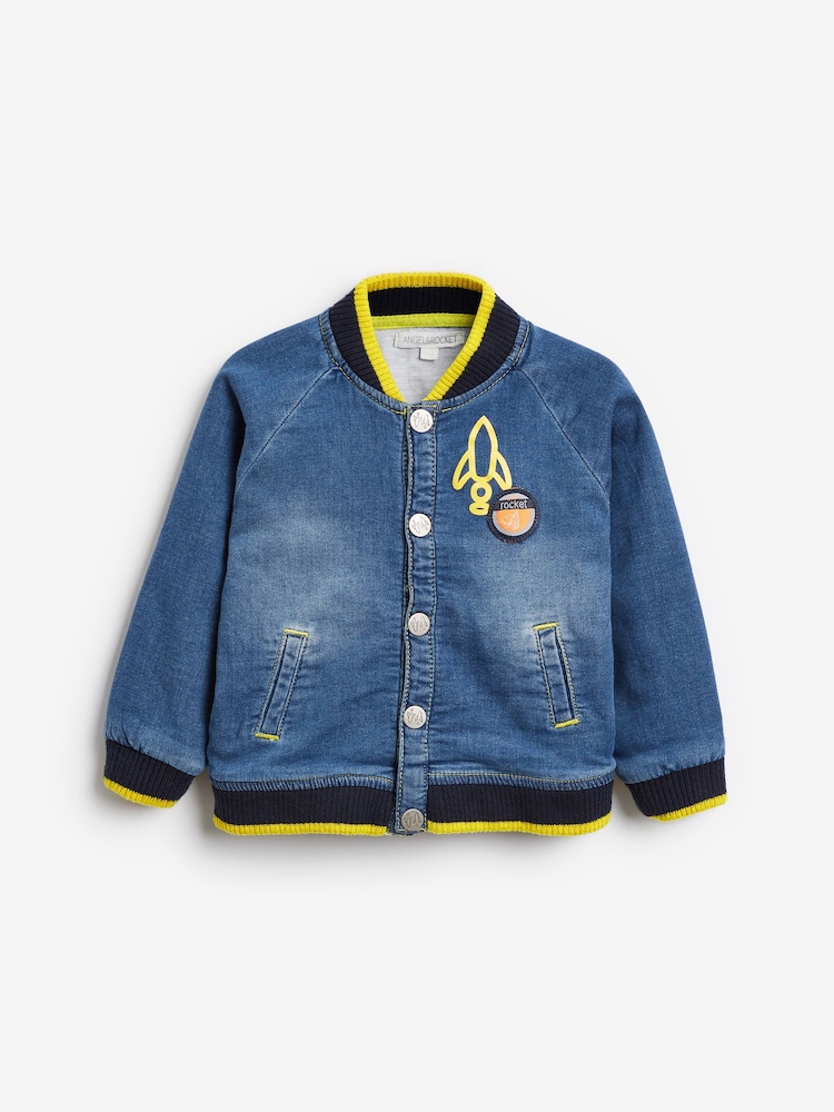 Angel & Rocket Blue Denim Jacket - Image 1 of 3 Angel & Rocket Blue Denim Jacket - Image 1 of 3