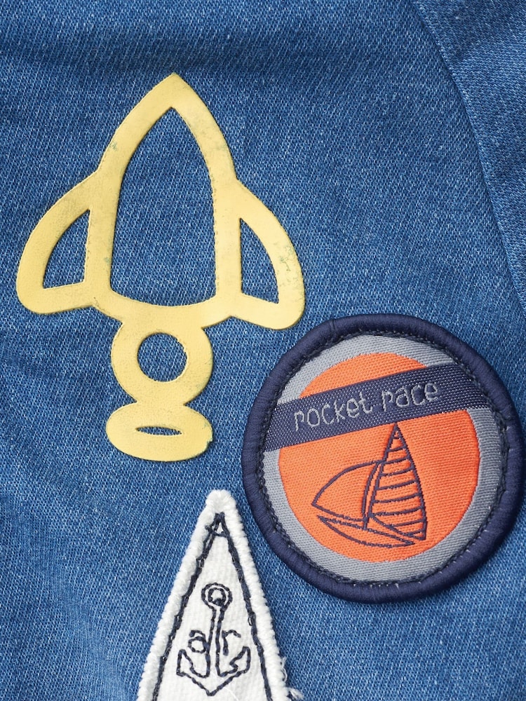 Angel & Rocket Blue Denim Jacket - Image 2 of 3 Angel & Rocket Blue Denim Jacket - Image 2 of 3