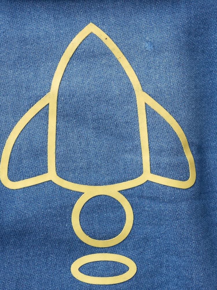 Angel & Rocket Blue Denim Jacket - Image 3 of 3 Angel & Rocket Blue Denim Jacket - Image 3 of 3