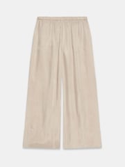 Mint Velvet Natural Drawstring Wide Leg Trousers - Image 1 of 3
