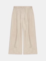 Mint Velvet Natural Drawstring Wide Leg Trousers - Image 2 of 3