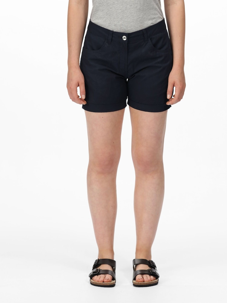 Regatta Blue Pemma 100% Cotton Shorts - Image 1 of 6