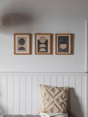 Gallery Home Set of 3 Natural Luna Framed Wall Art - Image 1 of 2