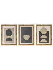 Gallery Home Set of 3 Natural Luna Framed Wall Art - Image 2 of 2