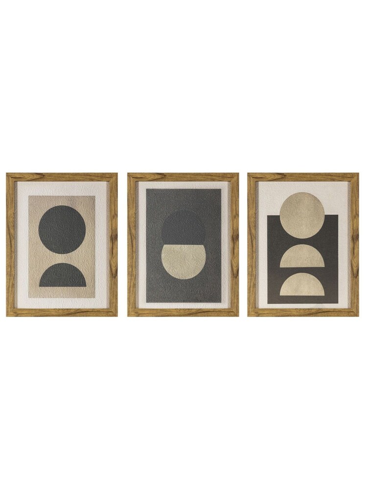 Gallery Home Set of 3 Natural Luna Framed Wall Art - Image 2 of 2
