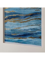 Gallery Home Set of 2 Gold Ocean Abstract Framed Wall Art - Image 12 of 15