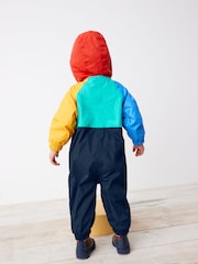 Multi Colourblock Waterproof Fleece Lined Puddlesuit (3mths-7yrs) - Image 2 of 6