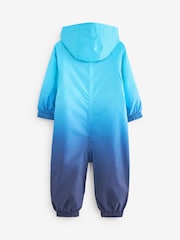 Blue Dip Dye Waterproof Fleece Lined Puddlesuit (3mths-7yrs) - Image 6 of 6