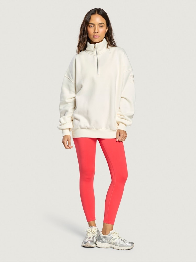 Gym + Coffee Cream Sierra Half Zip Sweatshirt - Image 2 of 6
