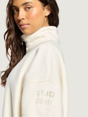 Gym + Coffee Cream Sierra Half Zip Sweatshirt - Image 4 of 6