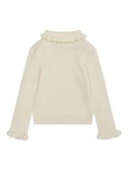 M&Co Natural Frill Roll Neck Jumper - Image 4 of 5