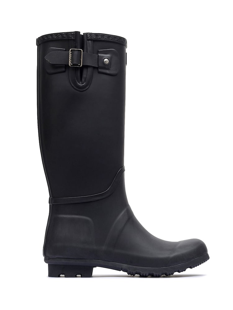Radley Long Alba Hi Matte Black Wellies - Image 1 of 4