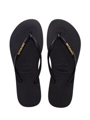 Havaianas Slim Logo Metallic Flip Flops - Image 1 of 6