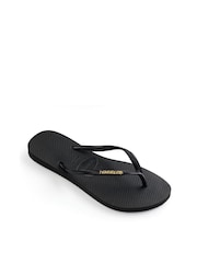 Havaianas Slim Logo Metallic Flip Flops - Image 4 of 6