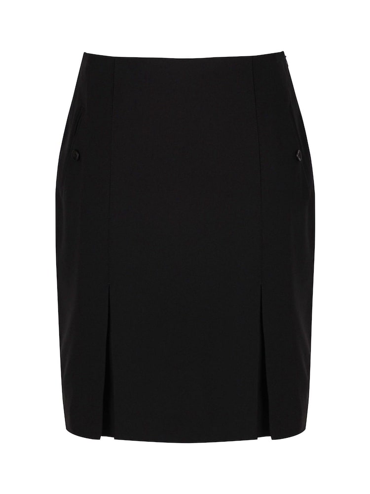 Trutex Black Twin Pleat Skirt - Image 2 of 4