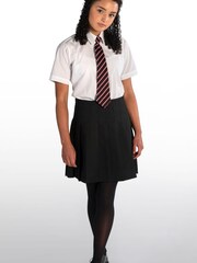 Trutex Black Stitch Down Pleat Skirt - Image 1 of 4