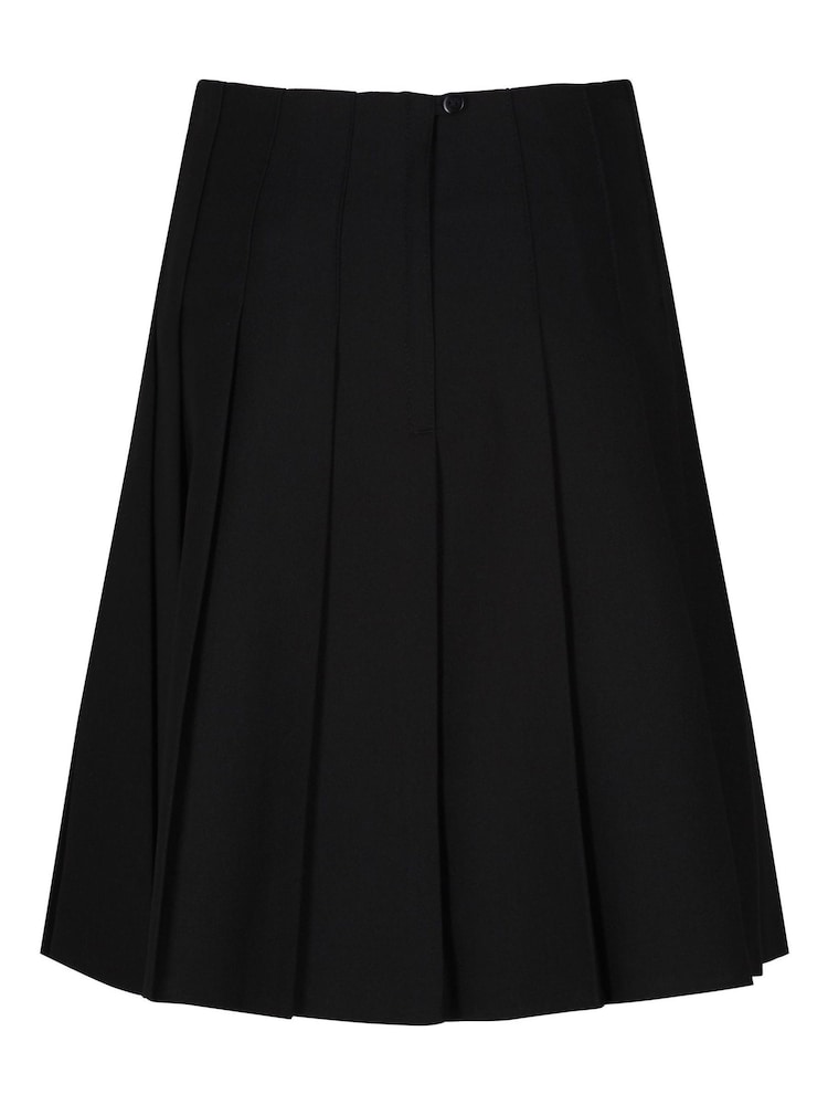 Trutex Black Stitch Down Pleat Skirt - Image 2 of 4