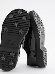 Schwarzes Lackleder - Schnürschuhe für die Schule - Image 6 of 6