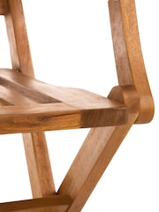 Charles Bentley Natural Garden Wooden Directors Chairs - Image 6 of 6