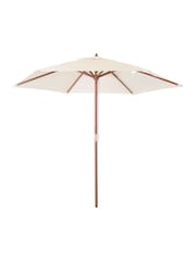 Charles Bentley Cream Garden Wooden Parasol - Image 2 of 3