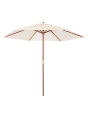 Charles Bentley Cream Garden Wooden Parasol - Image 3 of 3