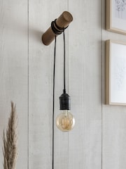 Brown Bronx Plug In Wall Light - Image 2 of 8