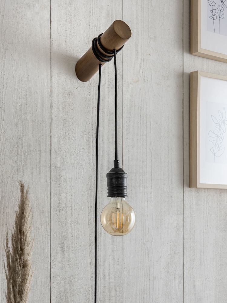Brown Bronx Plug In Wall Light - Image 2 of 8