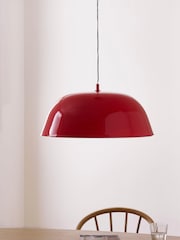 Jasper Conran London Red Domed Pendant With Diffuser - Image 2 of 6
