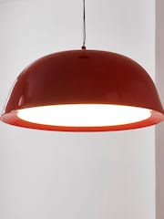 Jasper Conran London Red Domed Pendant With Diffuser - Image 3 of 6