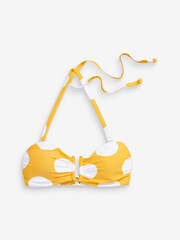 Yellow Spot Bandeau Bikini Top - Image 1 of 1