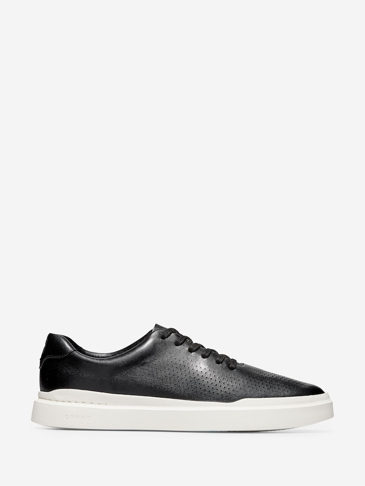 Cole Haan Black Grandpro Rally Laser Cut Trainers - Image 1 of 6