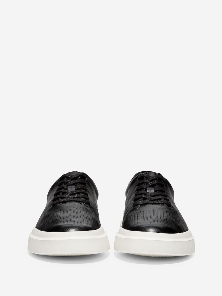 Cole Haan Black Grandpro Rally Laser Cut Trainers - Image 2 of 6