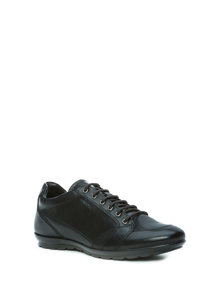 Geox Mens Black Omo Symbol Shoes - Image 2 of 5