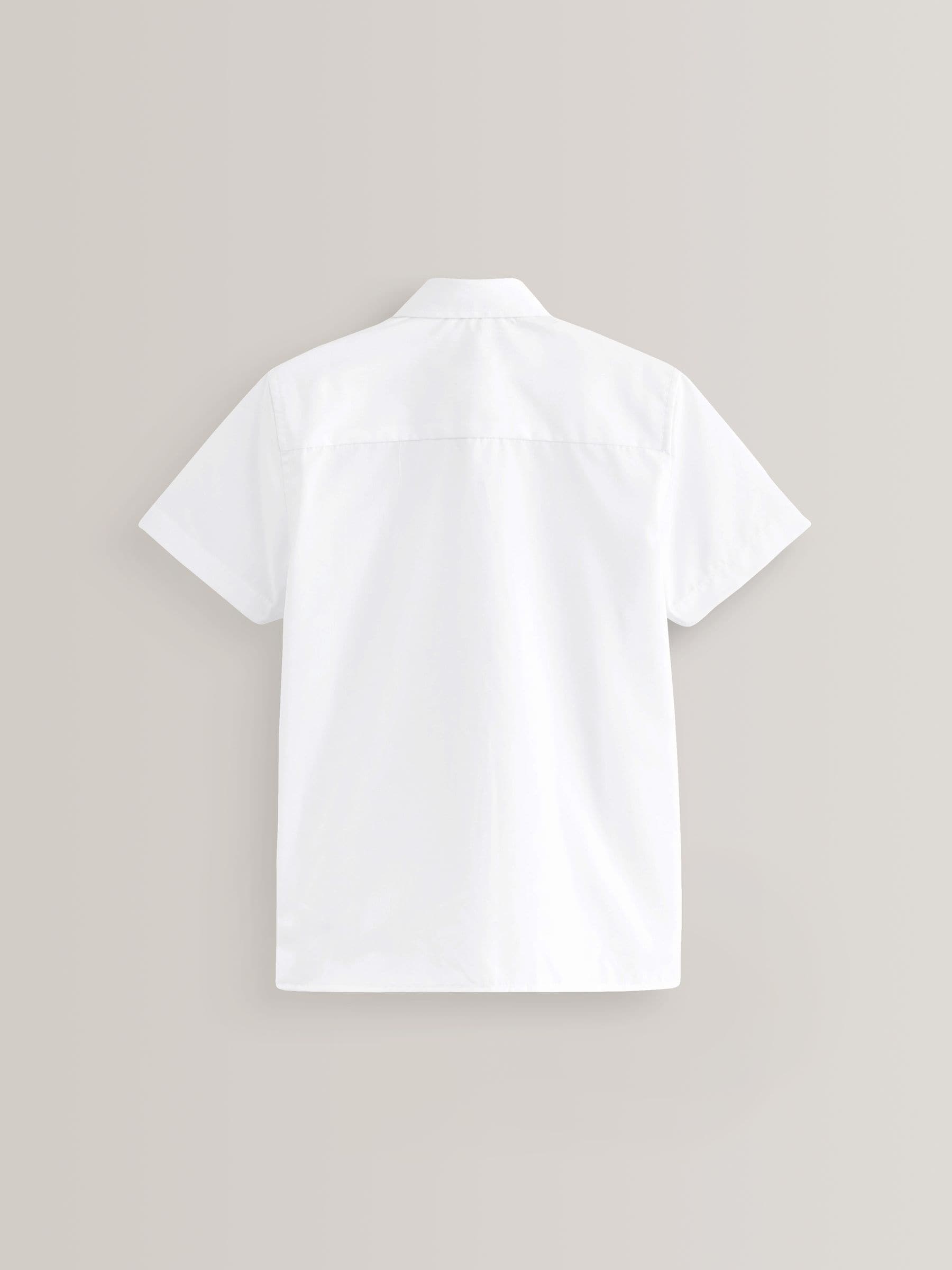 Buy White Easy Fastening Short Sleeve School Shirts 2 Pack