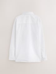 White Regular Fit Long Sleeve School 2 Pack Shirts (3-17yrs) - Image 10 of 10