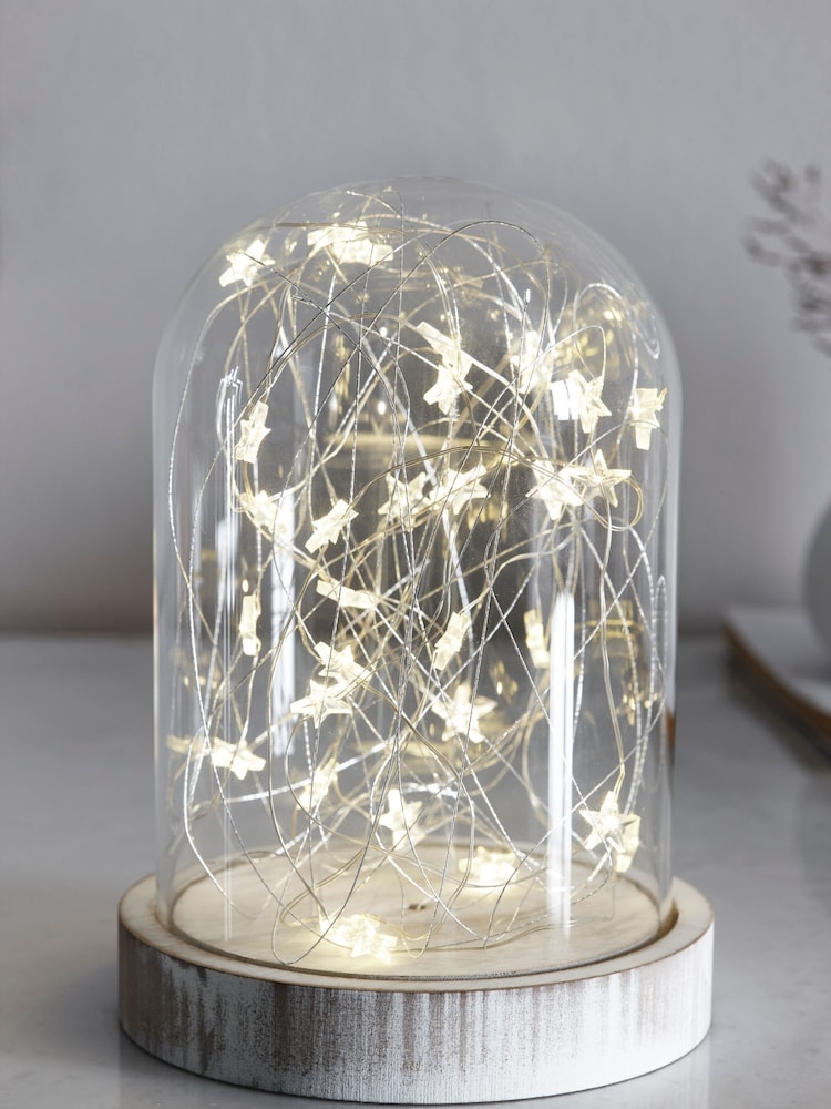 White Star Decorative Battery Operated Cloche Feature Light - Image 1 of 7