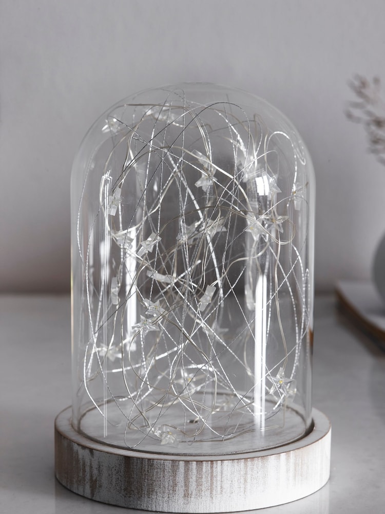 White Star Decorative Battery Operated Cloche Feature Light - Image 2 of 7