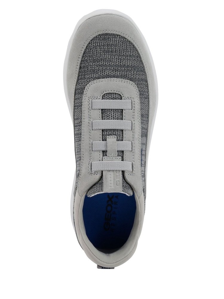 Geox Mens Spherica Grey Sneakers - Image 4 of 5